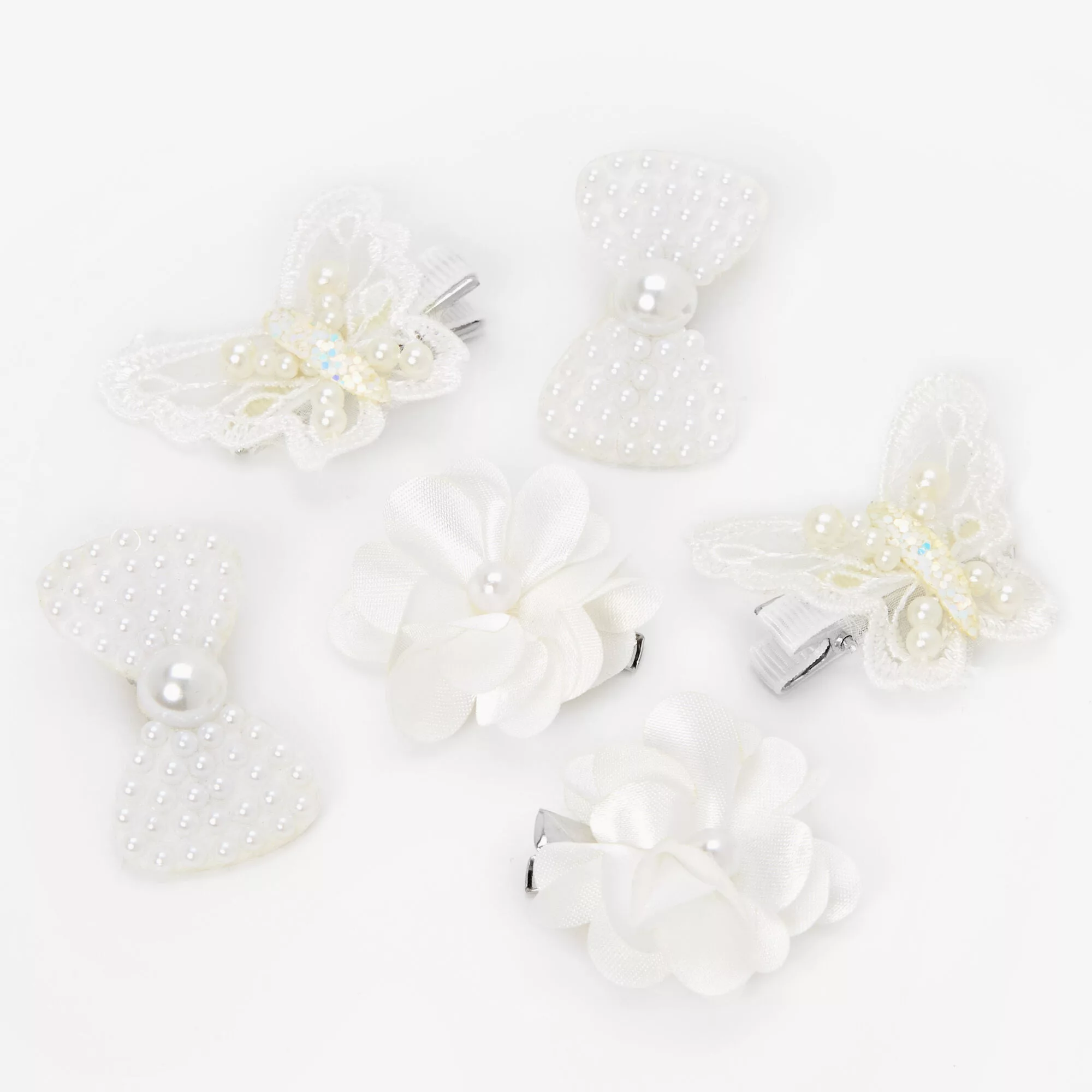 Claires Occasion Chiffon Butterfly Clips