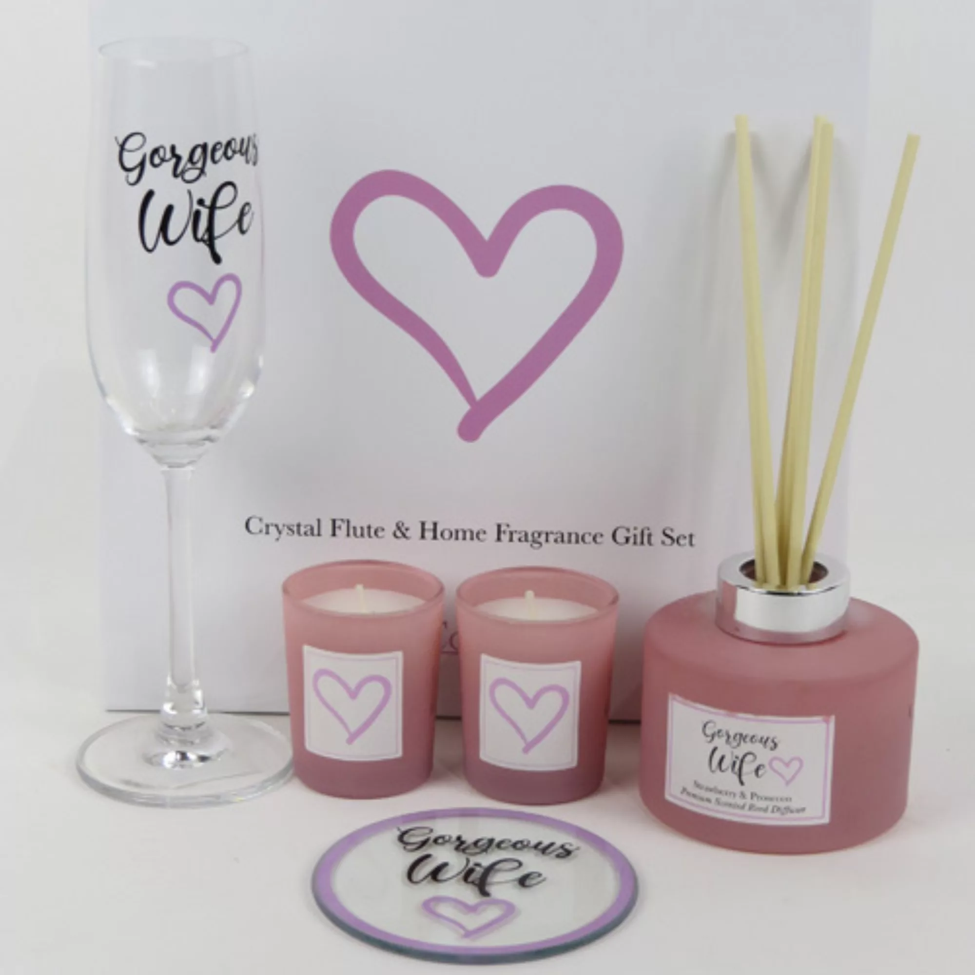 Gift Company Gorgeous Wife Prosecco Glass Scent Set