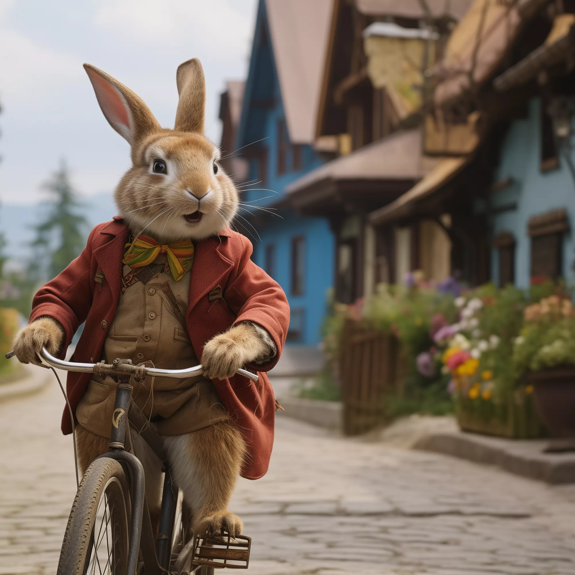 Easter celebration with bunny 1